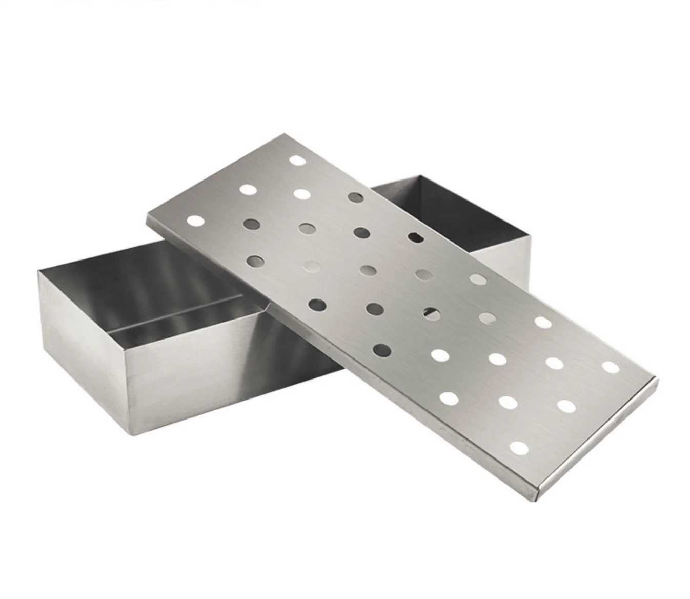 Räucherbox aus Edelstahl für Gasgrill & Holzkohle