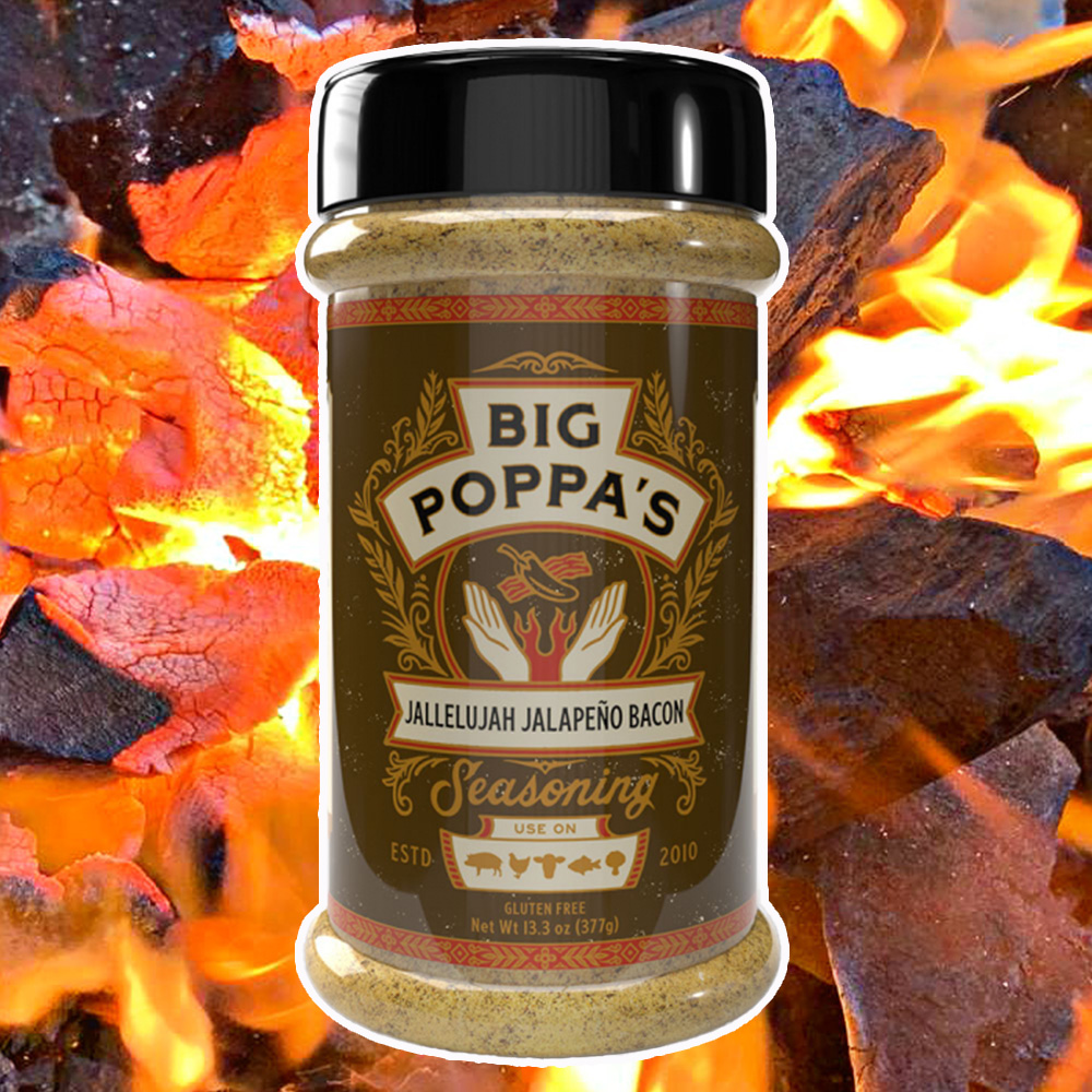 BIG POPPAS`S "Jallelujah Jalapeño Bacon BBQ RUB" 377g Streuer