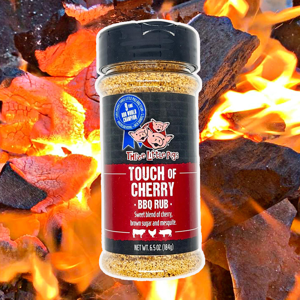 Three Little Pigs "Touch of Cherry" BBQ Rub 184g Streuer