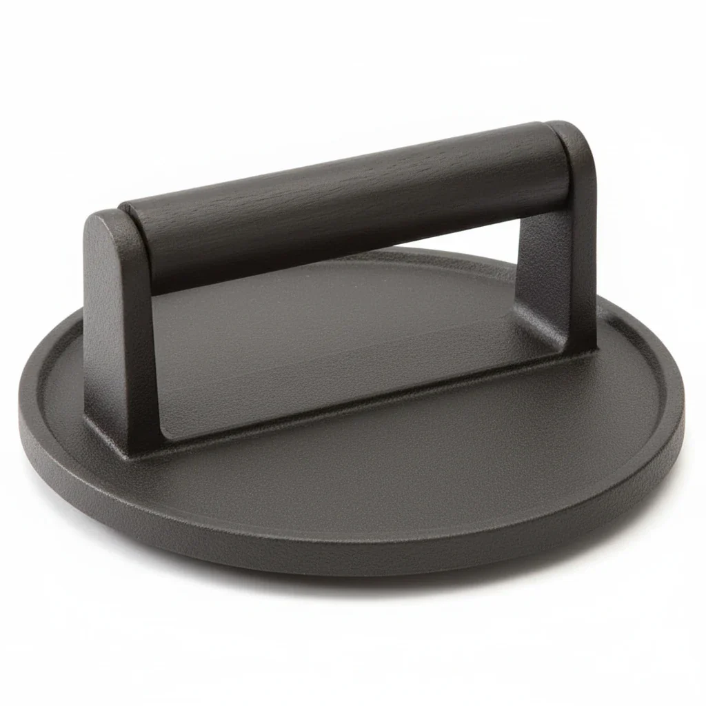 Gusseiserne Burgerpresse 16 cm optimal für Smash Burger