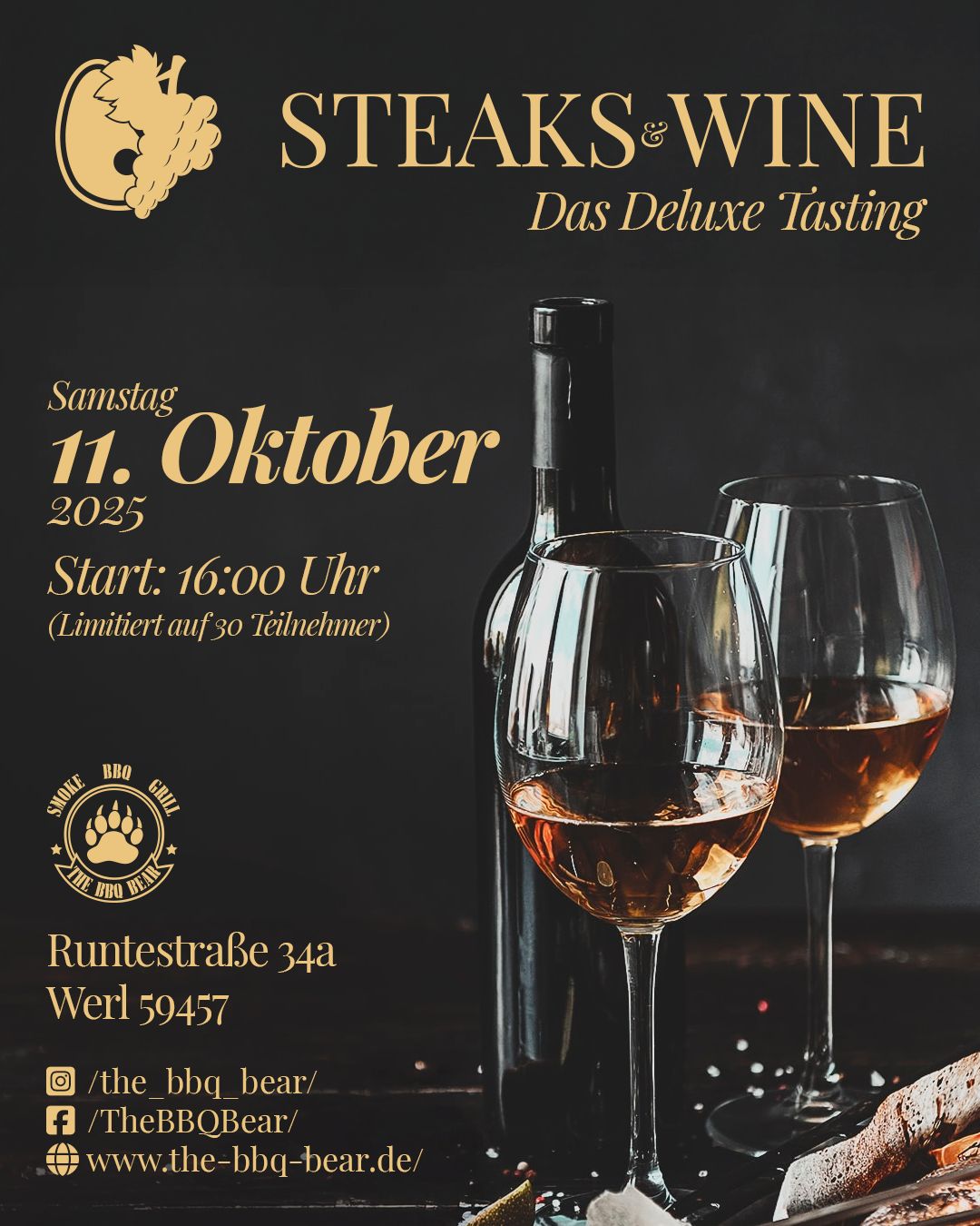 STEAKS & WINE DELUXE TASTING BY"DIE FLEISCHBOUTIQUE"