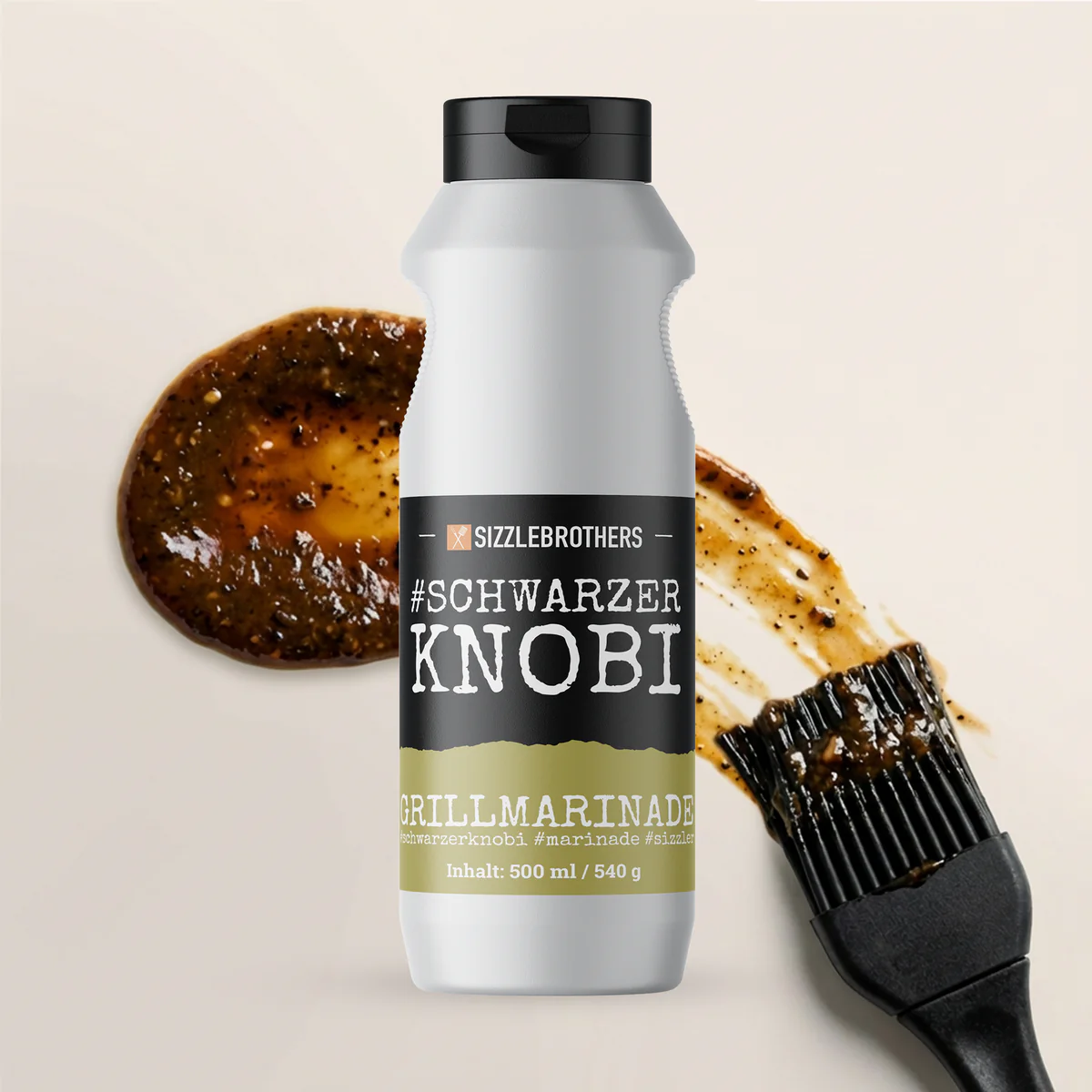 SIZZLE Brothers "#Schwarzer Knobi Grillmarinade" 500ml